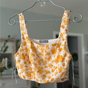 Floral Yellow‎ Women's Top